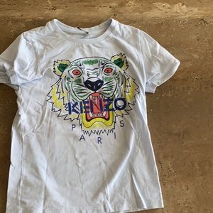Kenzo Paris light blue tee with tiger sz 10
